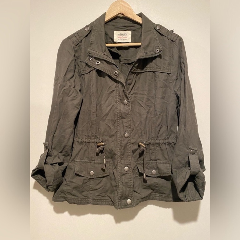 Ashley By 26 International Women's Utility Jacket in Dark Green